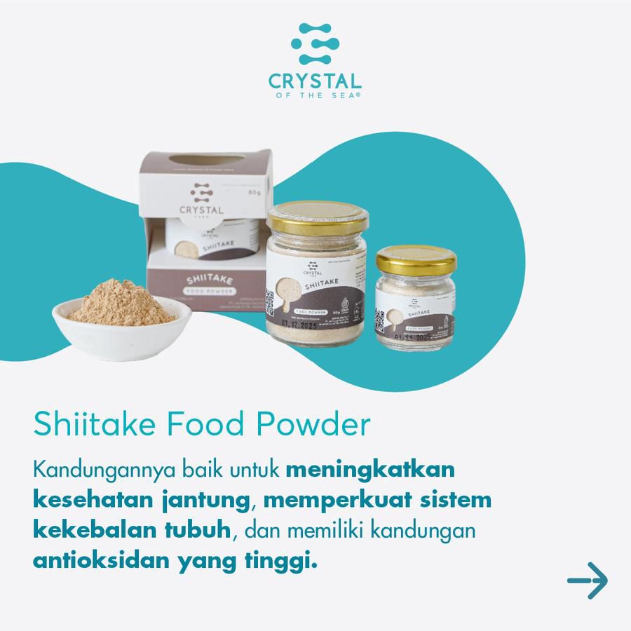 Crystal Farm Shiitake Food Powder Jar 20gram