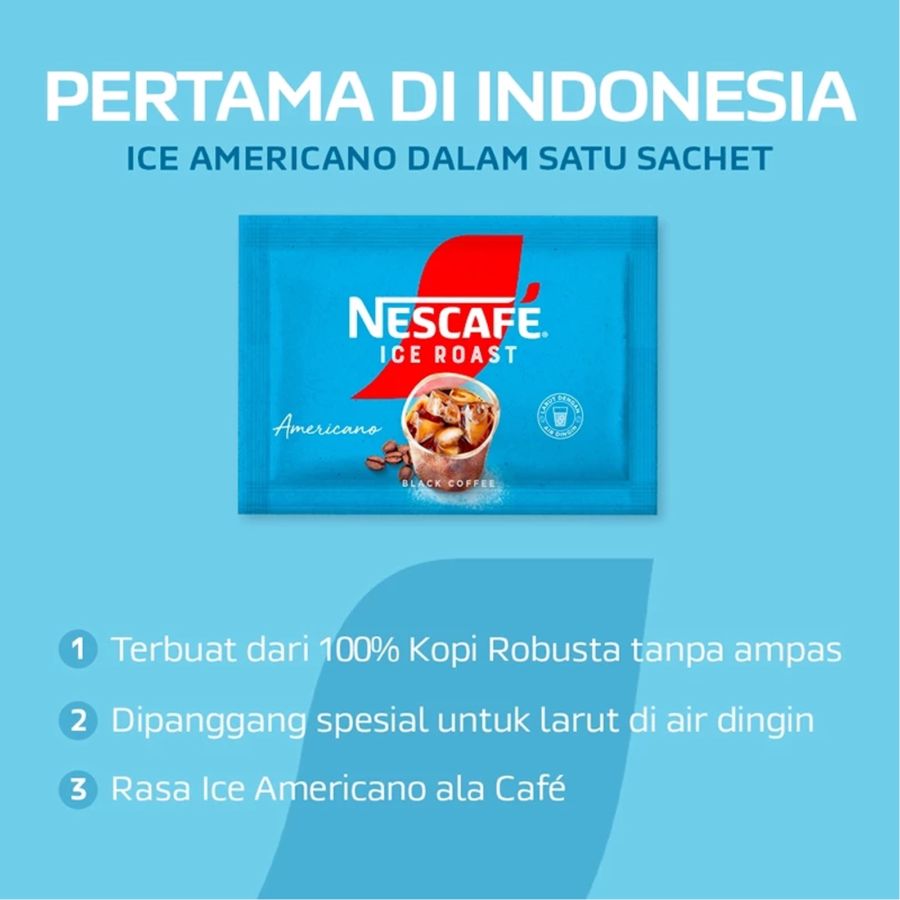 Nescafe Ice Roast Americano Kopi Bubuk 10 sachets x 2gr 20gram