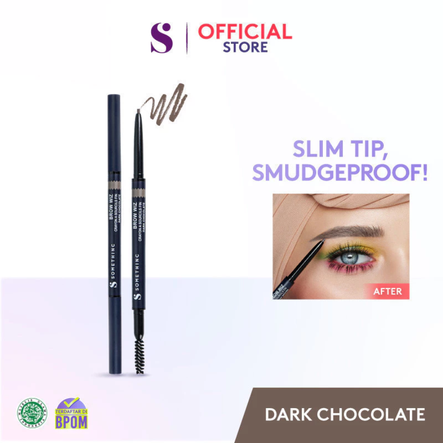 Somethinc Brow Wiz Retractable Dark Chocolate Eyebrow Pencil 1pcs