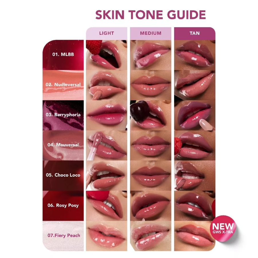 MOP Beauty G.W.S Plump Gloss Fiery Peach Lip Gloss 4ml