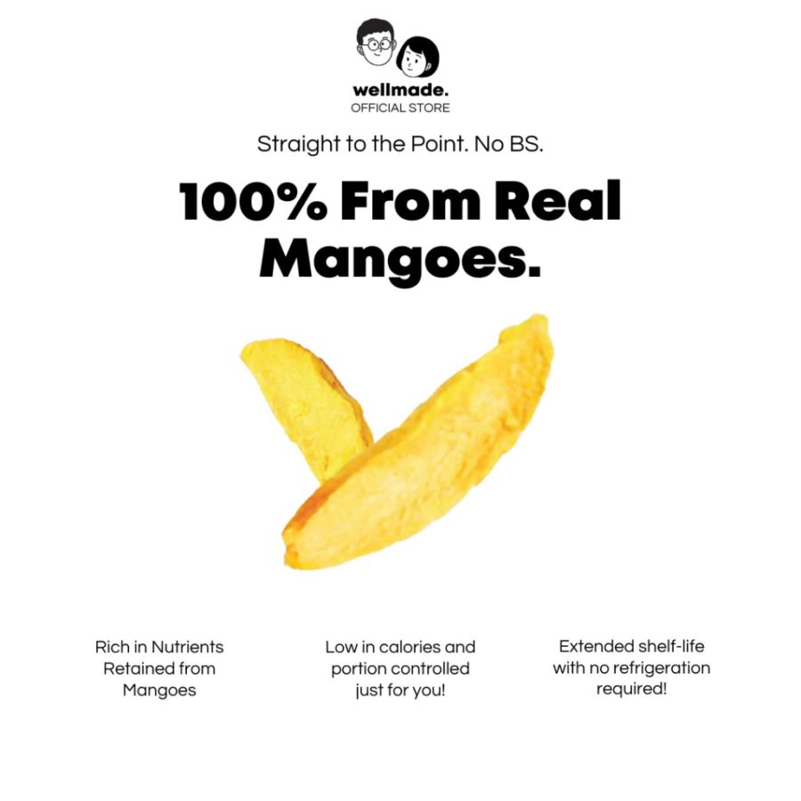 Wellmade All Natural Mango Crisps 20gram