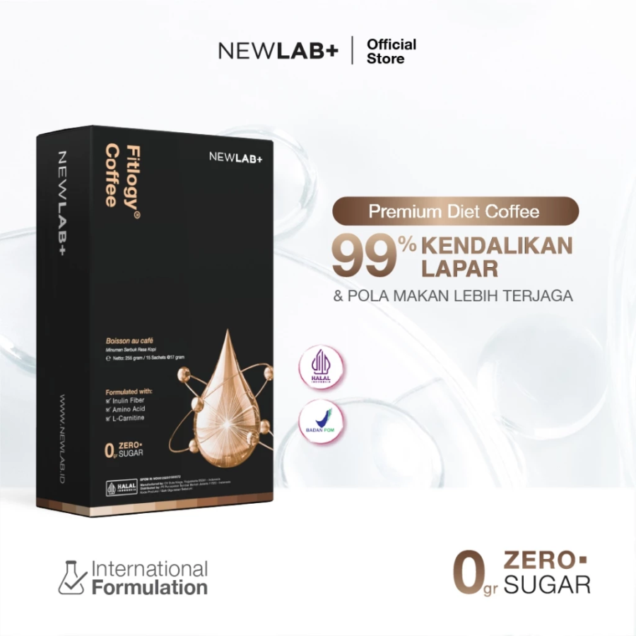 NEWLAB Fitlogy Coffee Minuman Diet 15sachets
