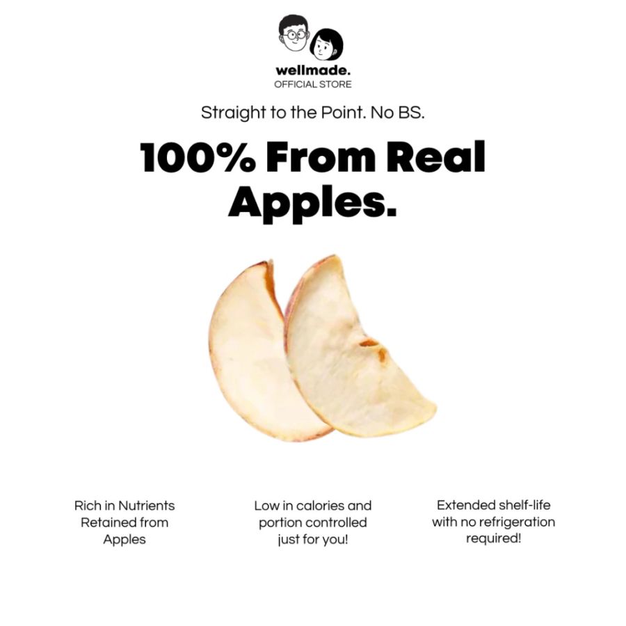Wellmade All Natural Apple Crisps 20gram