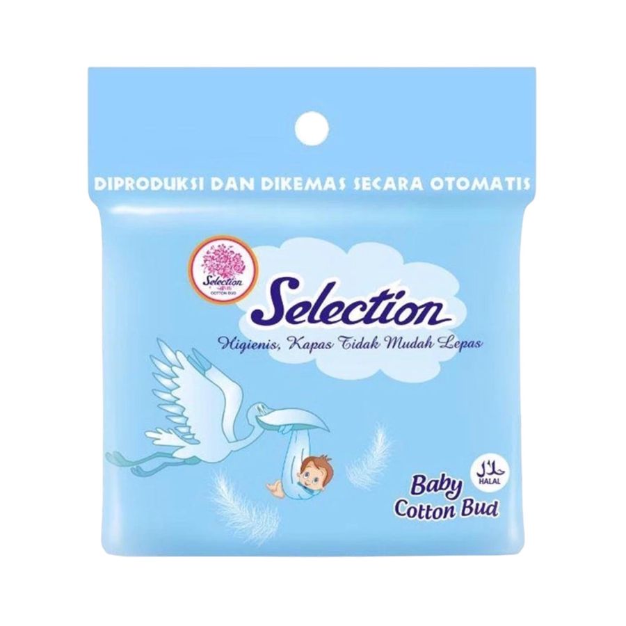 Selection Baby Cotton Bud 100 Sticks 1pcs