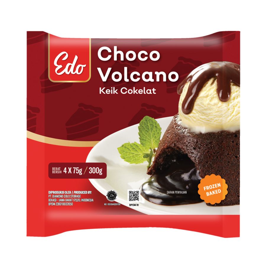 Edo Choco Volcano 300gr 1pcs
