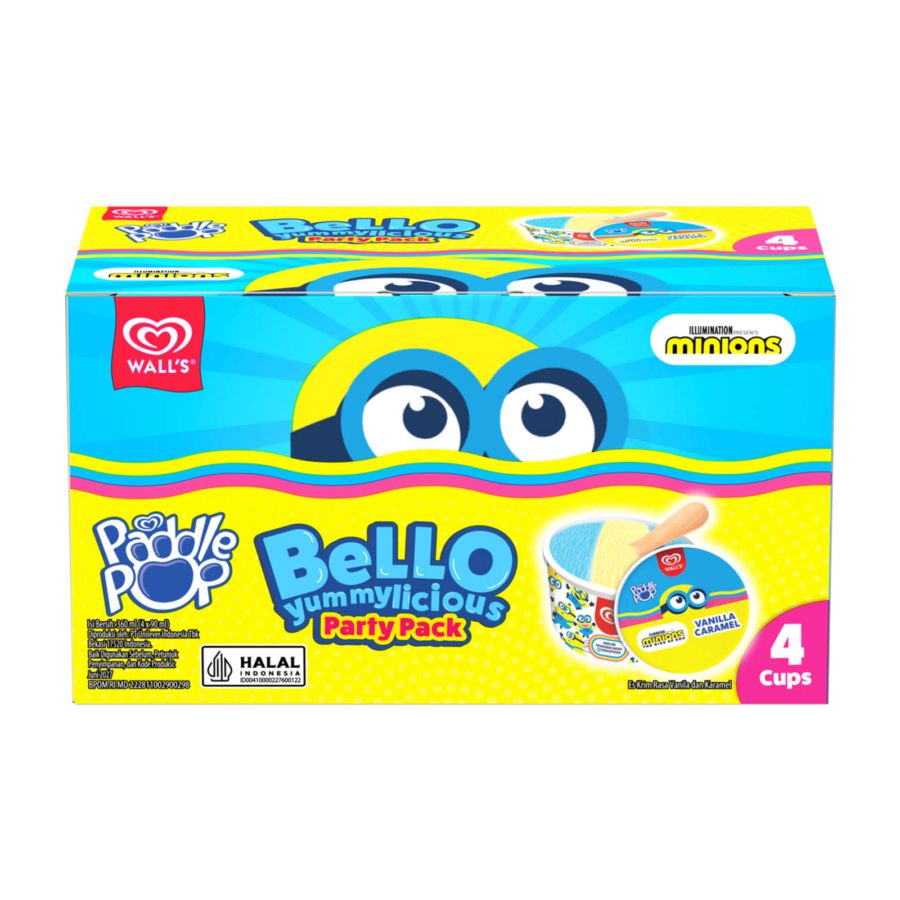 Walls Minion Cup Multi Pack (4 X 90ml) 1pcs