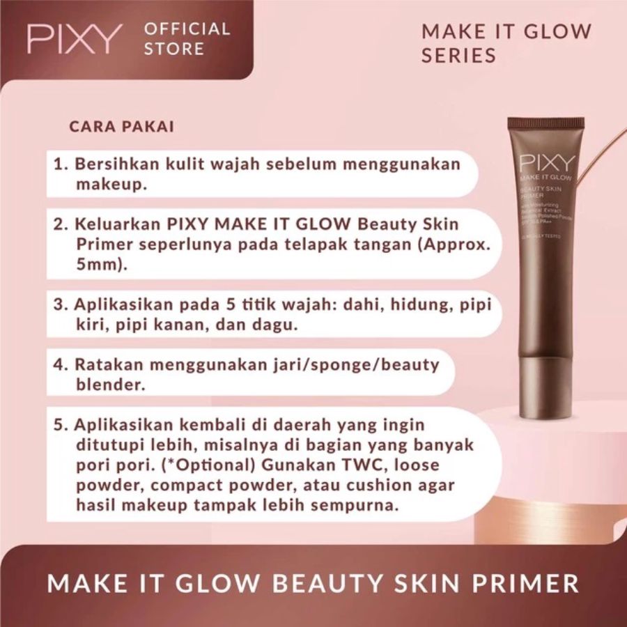 Pixy Make It Glow 101 Beige Make Up Primer 25ml
