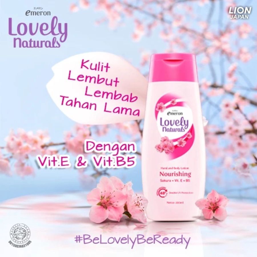 Emeron Lovely Natural Hand and Body Lotion Sakura 100ml
