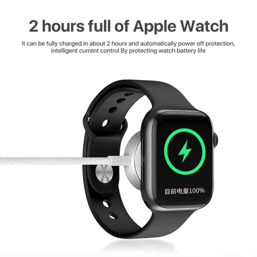 KiiP Wireless Apple Watch Charger Type-C WH10 Putih 1pcs