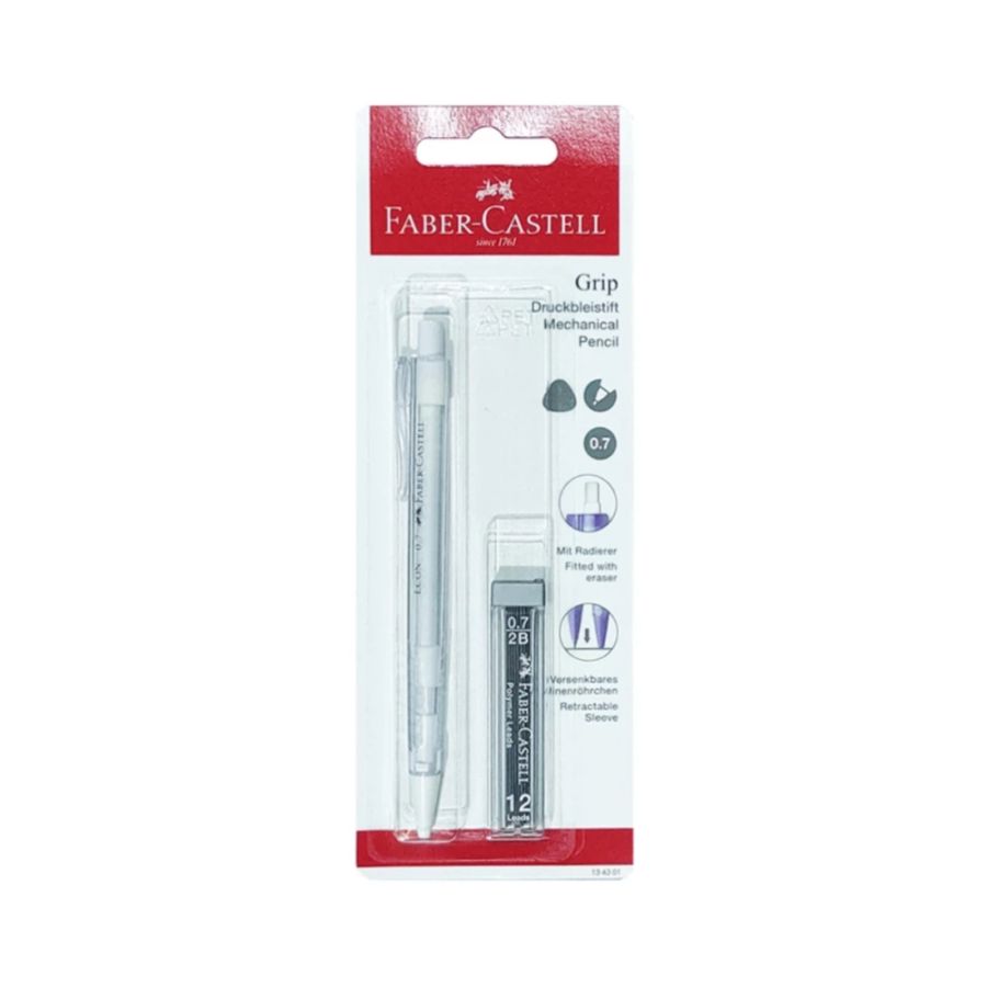 Faber Castell Econ Pensil Mekanik 0.7 mm Transparent Blister 1pcs