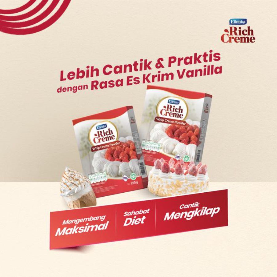 Ellenka RichCreme Whip Creme Powder Box 200gram