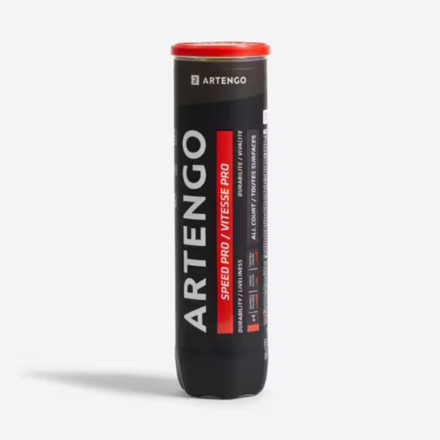 Artengo Decathlon TB Speed Pro Bola Tenis 4pcs 1pack