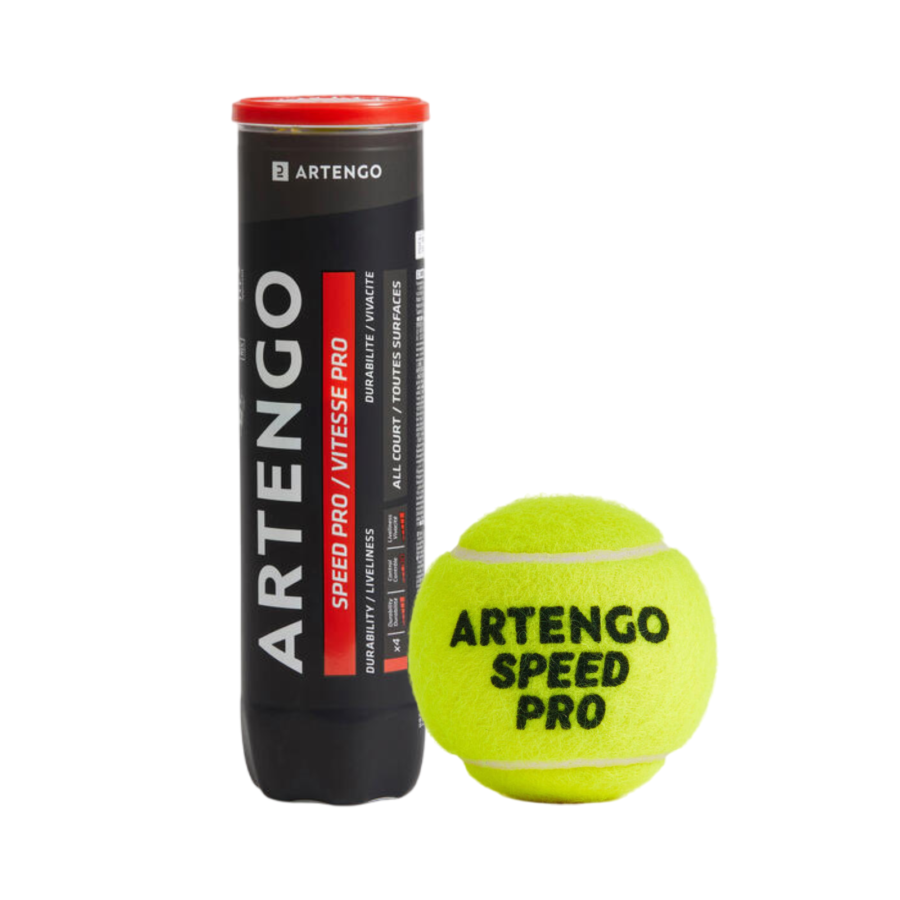 Artengo Decathlon TB Speed Pro Bola Tenis 4pcs 1pack