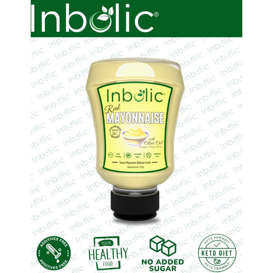 Inbolic Sugar-Free Real Mayonnaise with Olive Oil 175gram