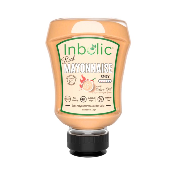 Inbolic Sugar-Free Real Spicy Mayonnaise with Olive Oil