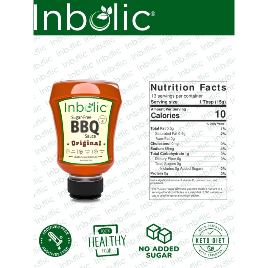 Inbolic Sugar-Free BBQ Sauce Original 200gram