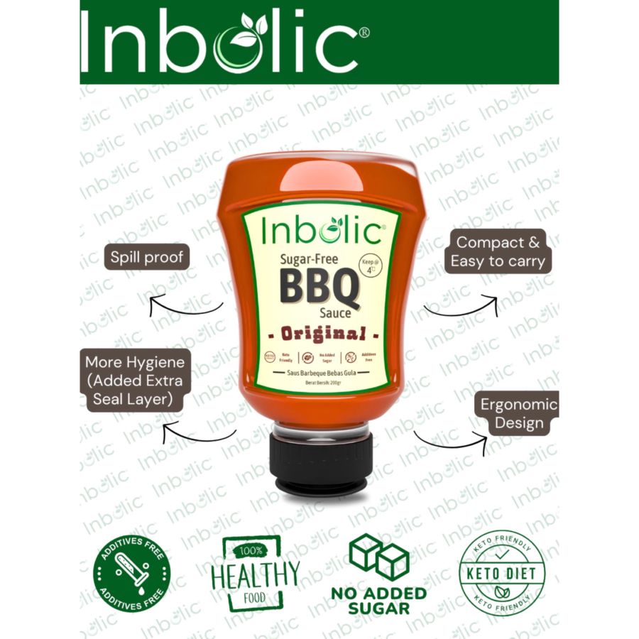 Inbolic Sugar-Free BBQ Sauce Original 200gram
