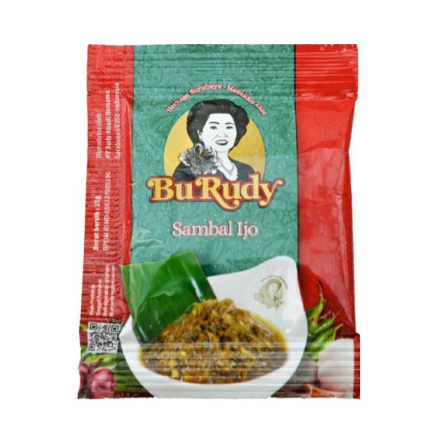 Bu Rudy Sambal Ijo Sachet 10sachets