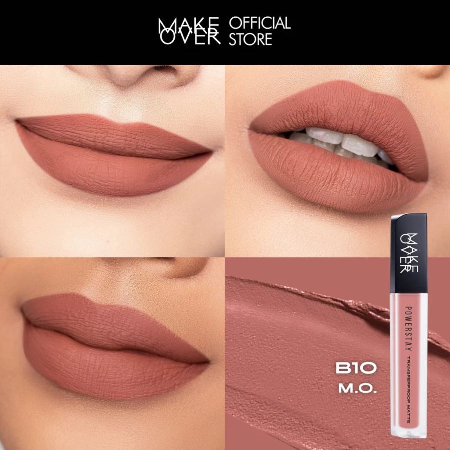 Make Over Powerstay Transferproof Matte B10 M.O Lip Cream 7gram