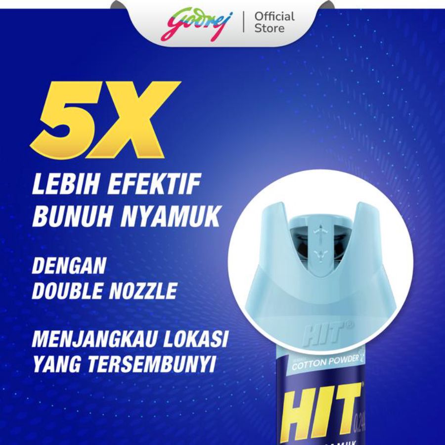Hit Aerosol Cotton Powder Pembasmi Serangga 400ml
