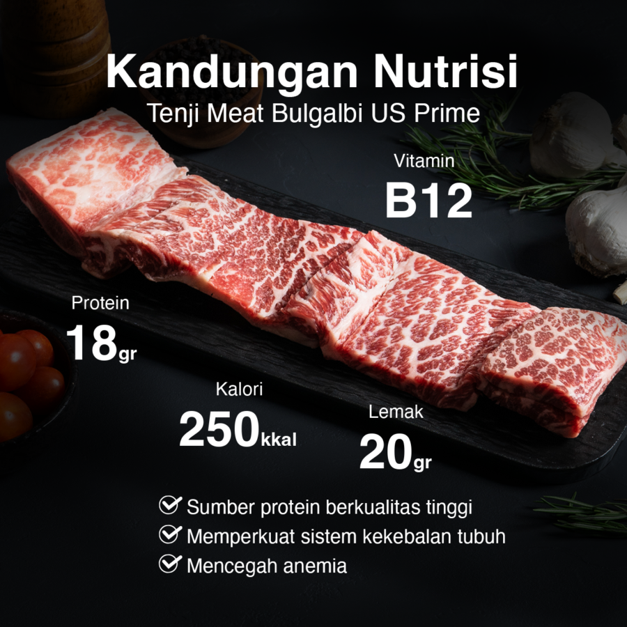 Bulgalbi US Prime Tenji Meat 260-290gram