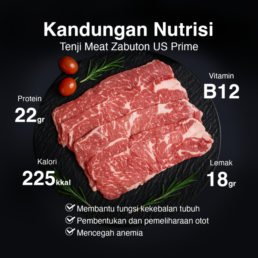Zabuton US Prime Tenji Meat 200gram