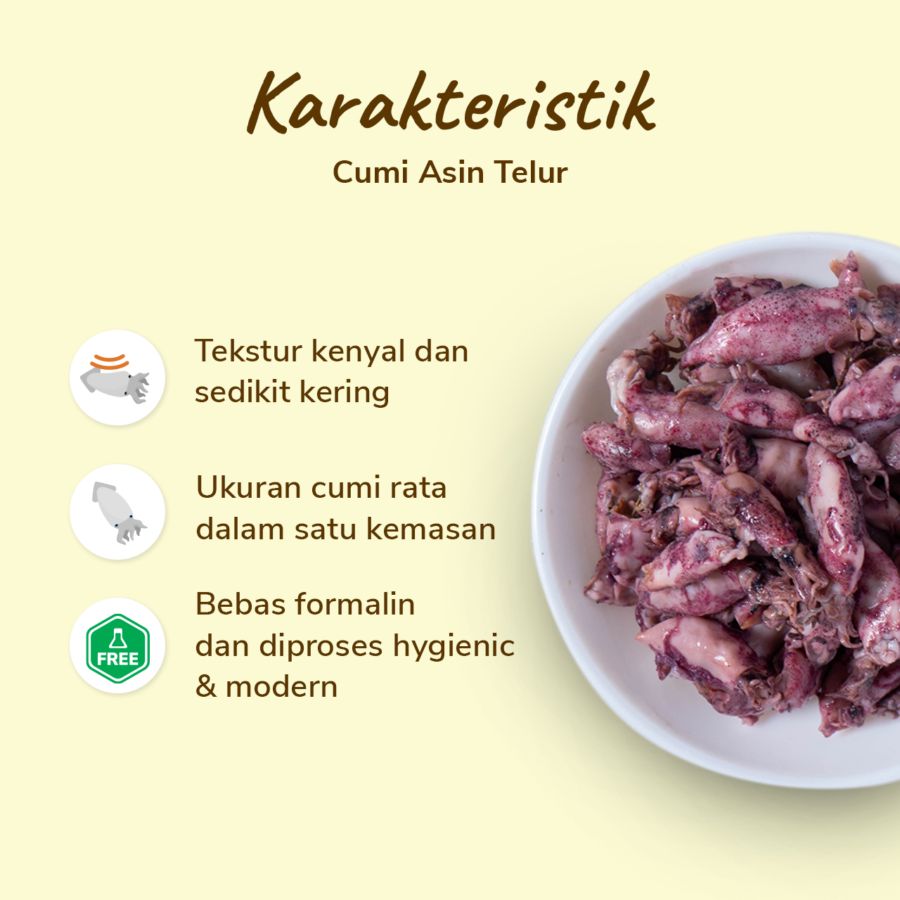 Ikan Asin Cumi Telur 250gram