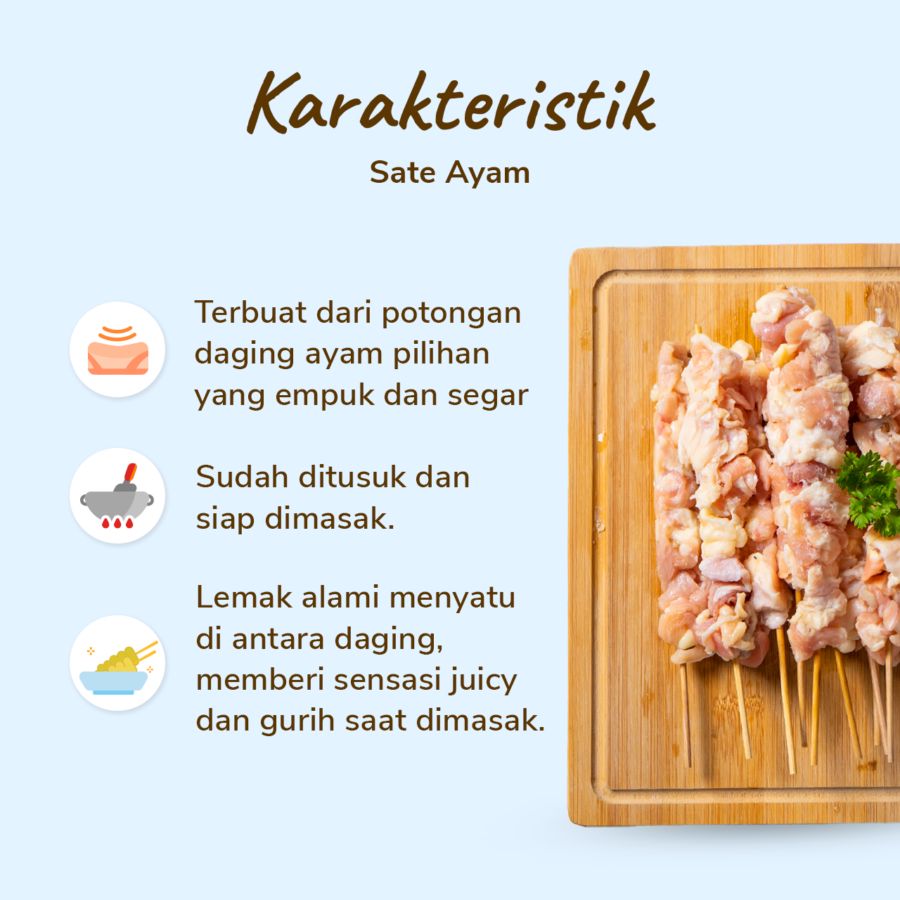 Sate Ayam Astro Farm 450 - 550gram 1pack