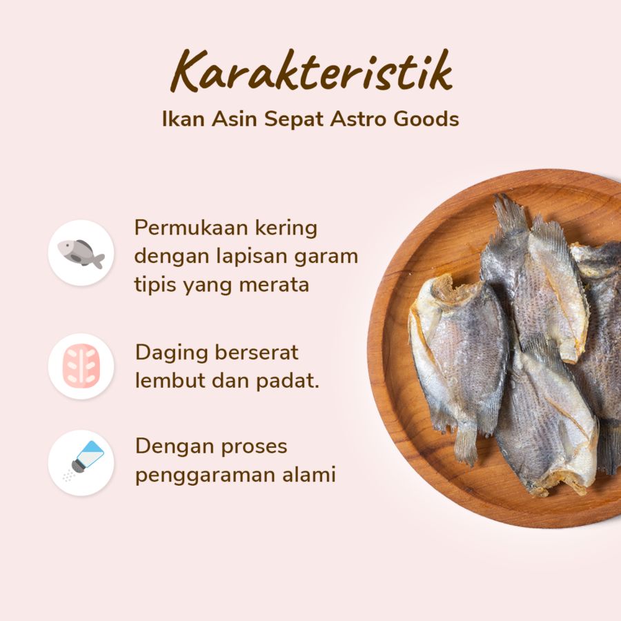 Ikan Asin Sepat Astro Goods 100gram