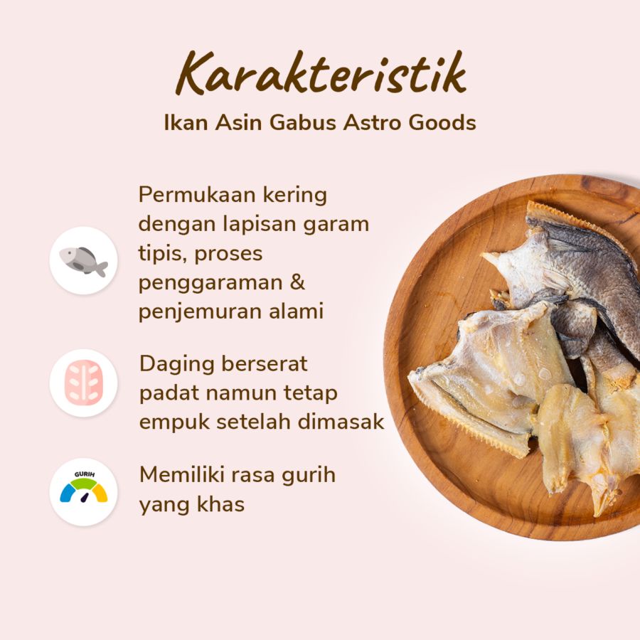 Ikan Asin Gabus Astro Goods 100gram