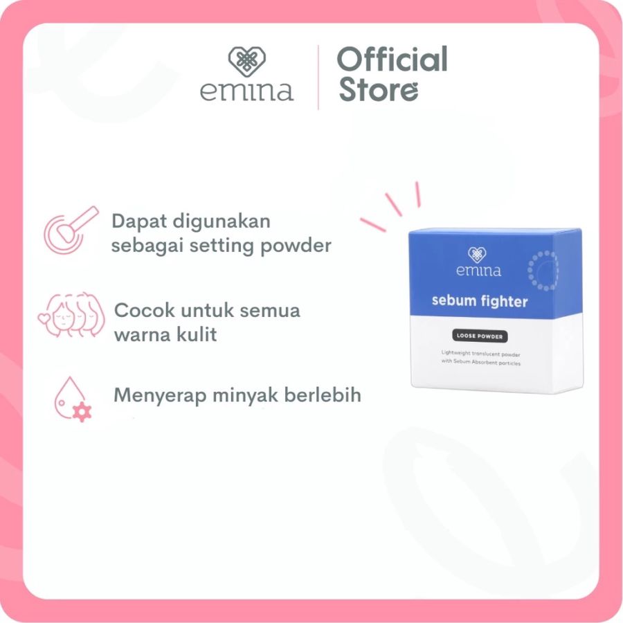 Emina Sebum Fighter Loose Powder Box 8gram