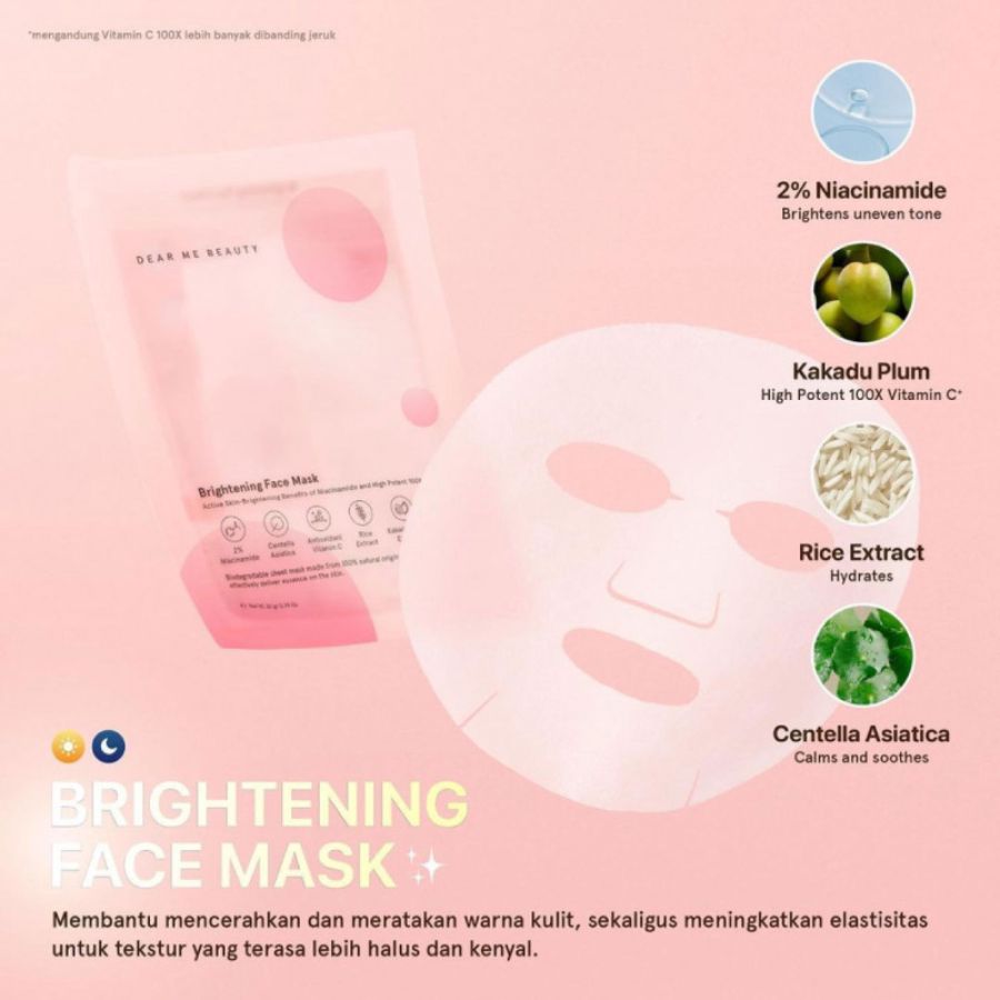 Dear Me Beauty Brightening Sheet Mask 1pcs