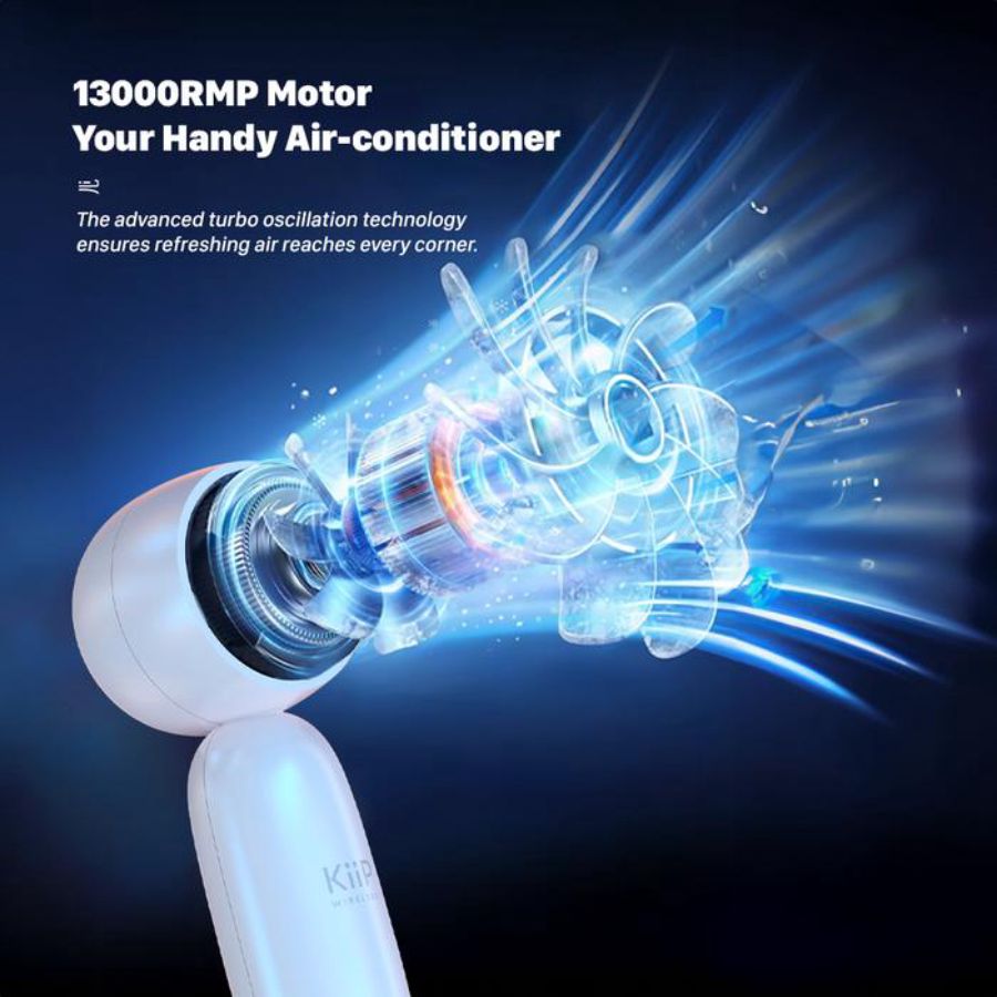 KiiP Portable Handheld Mini Fan FAN03 Beige 1pcs