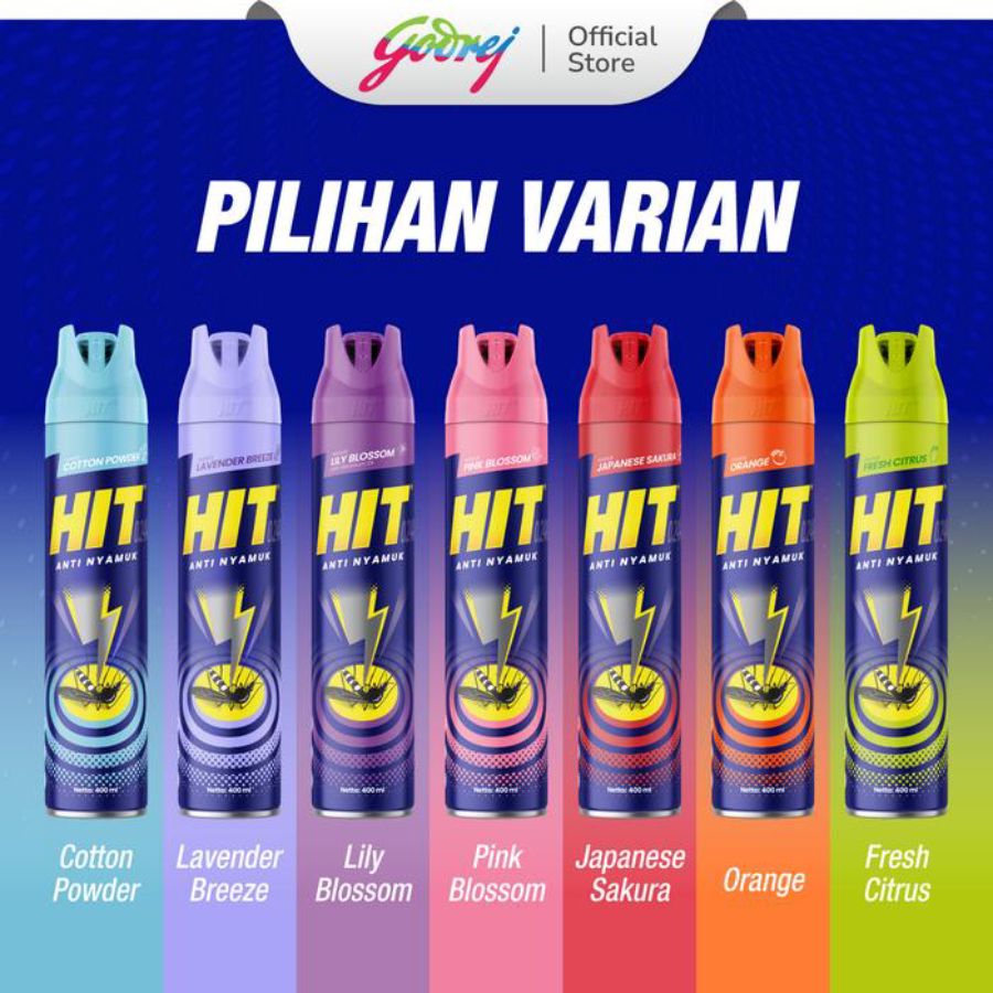 Hit Aerosol Cotton Powder Pembasmi Serangga 400ml