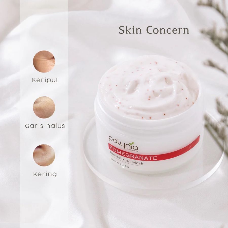 Polynia Pomegranate Revitalizing Masker Wajah 100ml