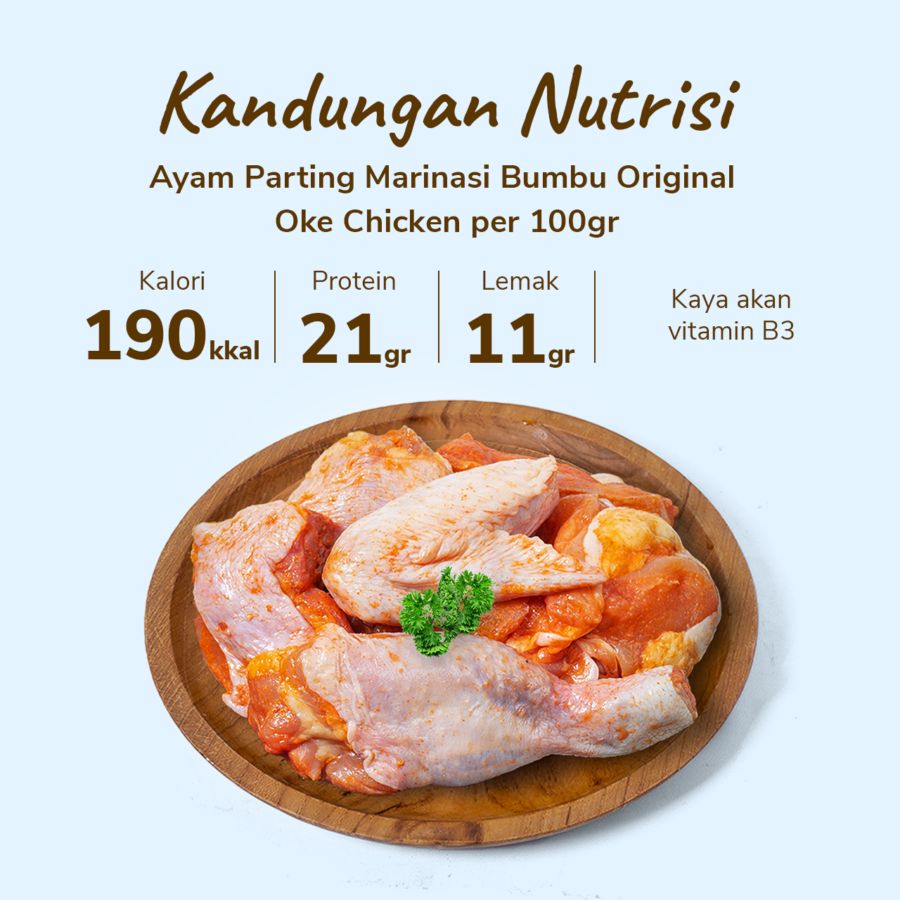 Ayam Parting Marinasi Bumbu Original Oke Chicken 500gram