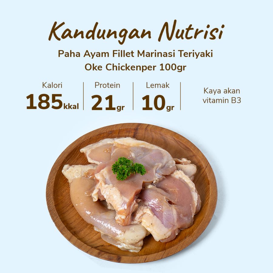 Paha Ayam Fillet Marinasi Teriyaki Oke Chicken 500gram