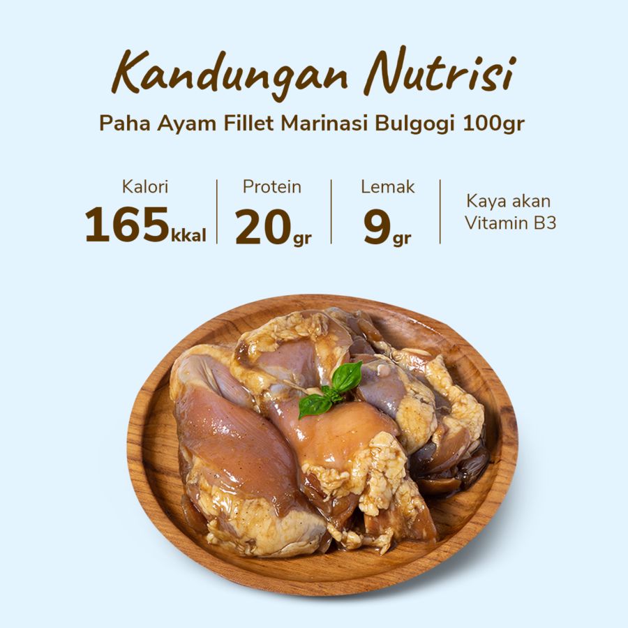 Paha Ayam Fillet Marinasi Bulgogi Oke Chicken 500gram