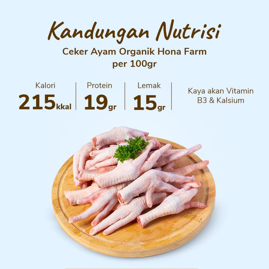 Ceker Ayam Organik Hona Farm 500gram