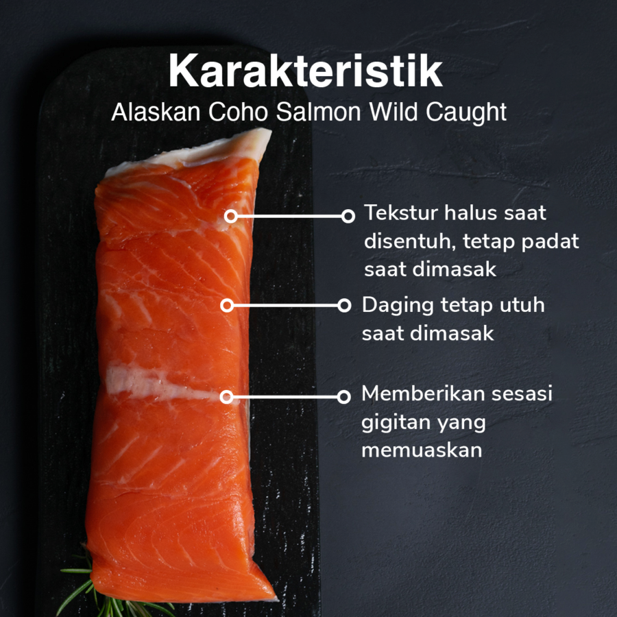 Alaskan Coho Salmon Wild Caught 200gram