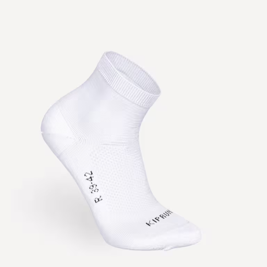 Kiprun Decathlon Kaos Kaki Lari RUN500 Thick Mid White Size EU 35-38 2pair
