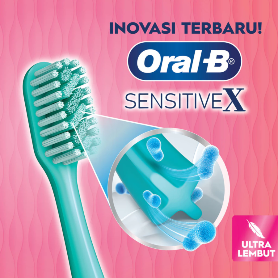 Oral-B Sensitive X Deep Clean Ultra Soft Toothbrush 3pcs
