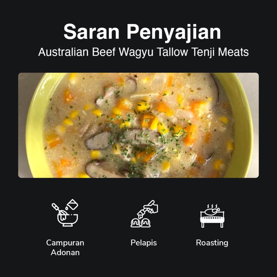 Australian Beef Wagyu Tallow Tenji Meats 250 ml 1pcs
