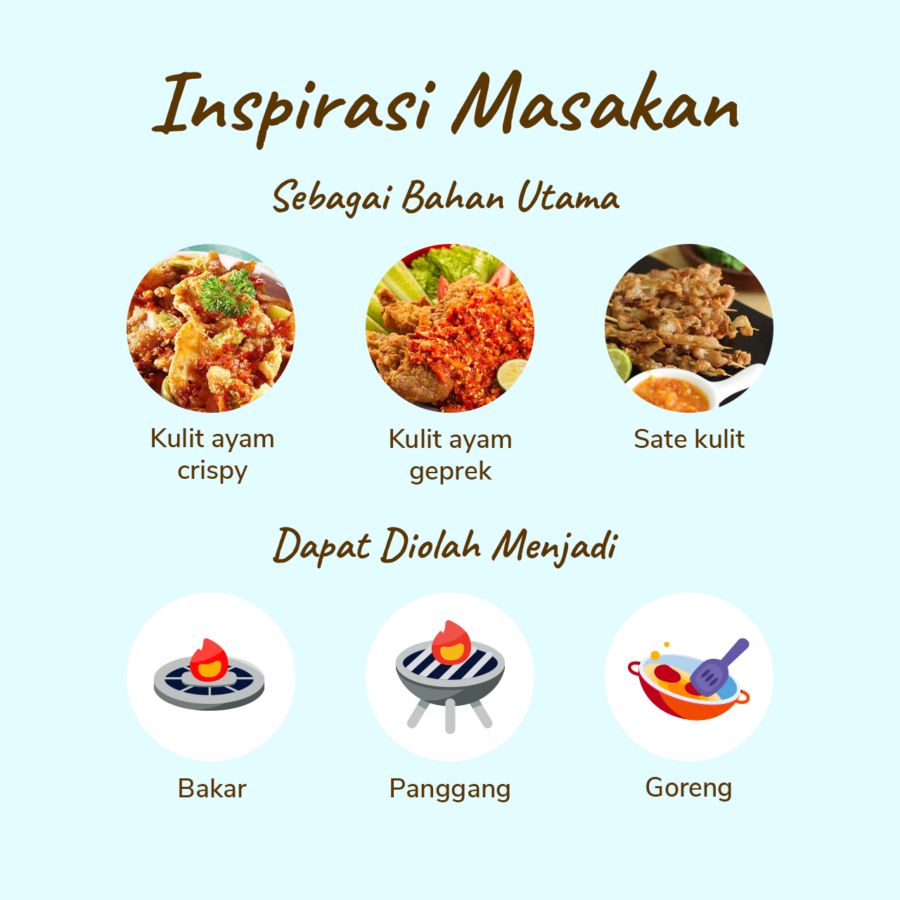 Sate Kulit Ayam Bumbu Kuning Oke Chicken 500gram
