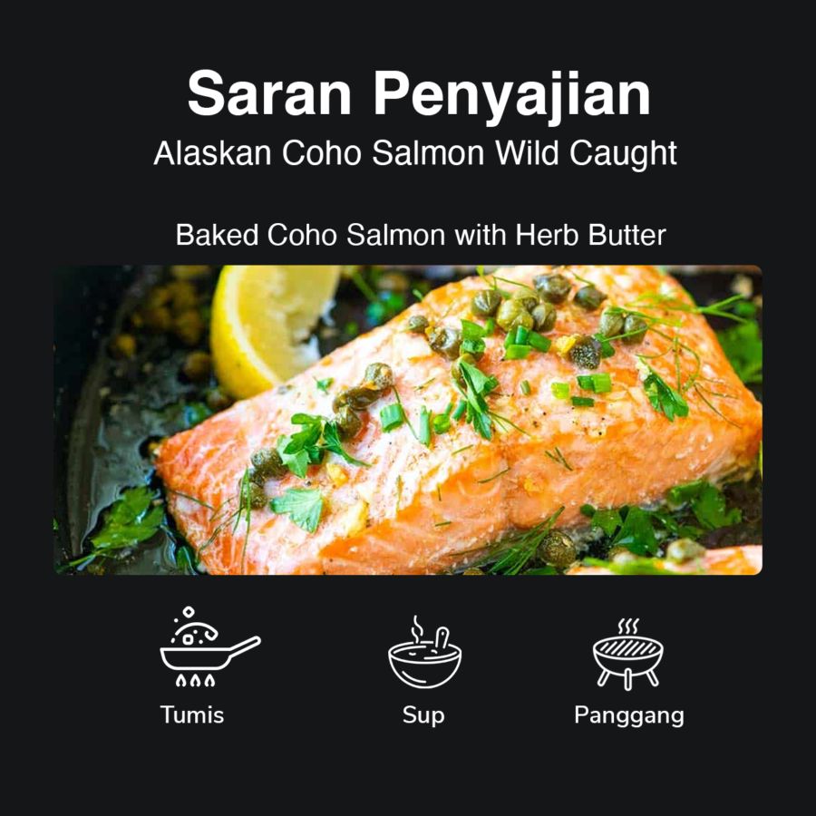 Alaskan Coho Salmon Wild Caught 200gram