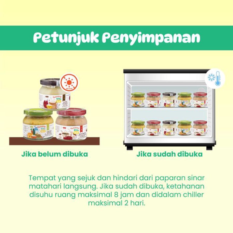 Yummy Bites Meal Step 1 Sweet Pumpkin & Pear MPASI 145gram