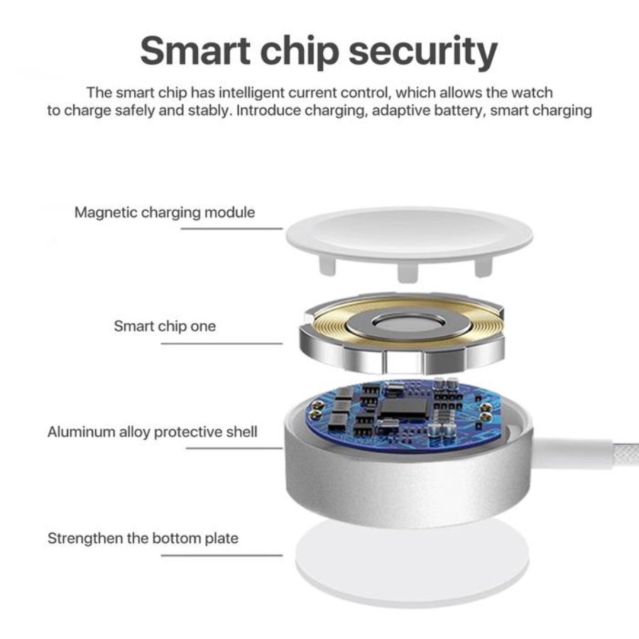 KiiP Wireless Apple Watch Charger Type-C WH10 Putih 1pcs