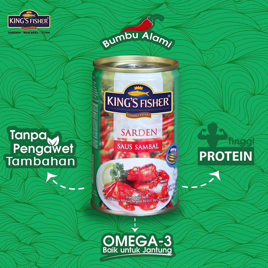 King's Fisher Sardines in Chilli Sauce 155gram