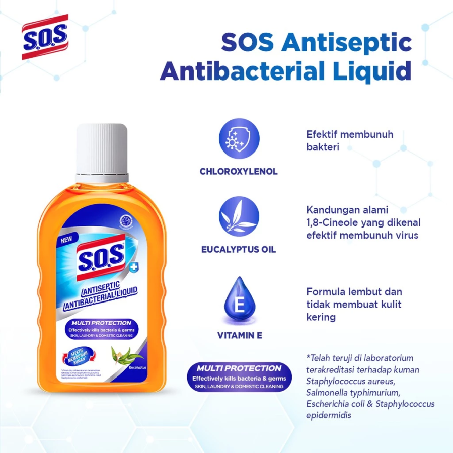 Sos Antiseptic Liquid 250ml