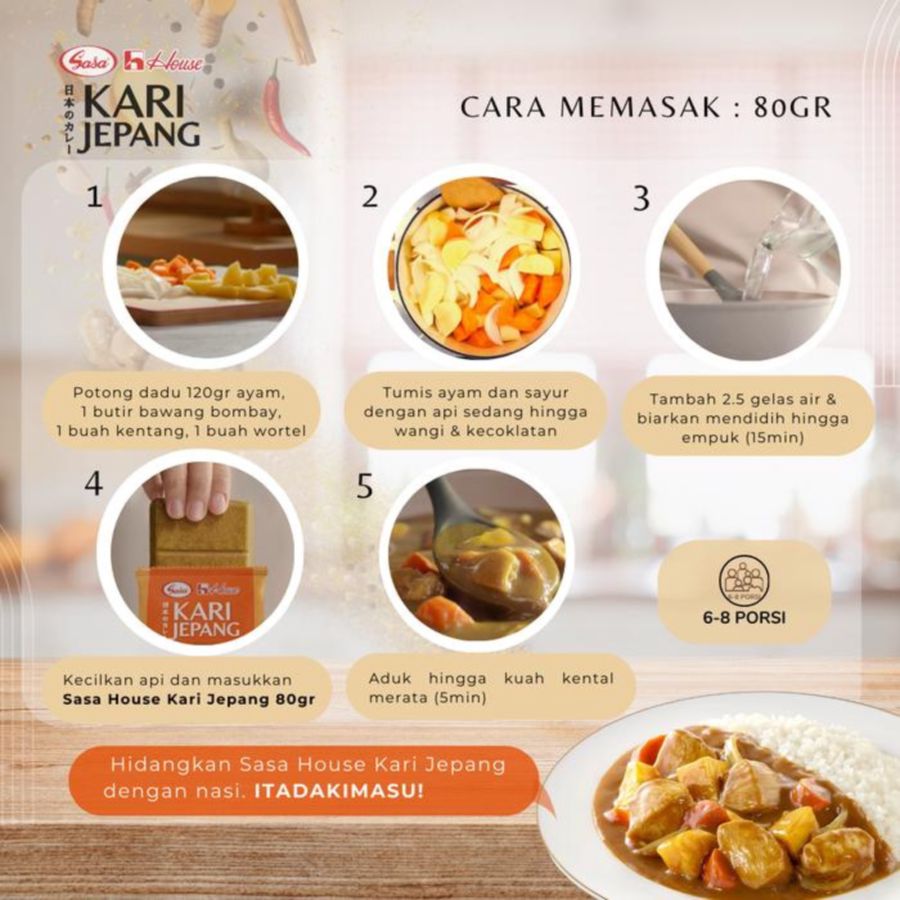 Sasa House Kari Jepang Original 80gram